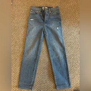 Madewell classic straight jeans